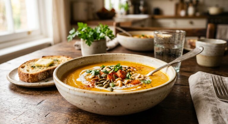 Geröstete Karotten-Kokos-Suppe